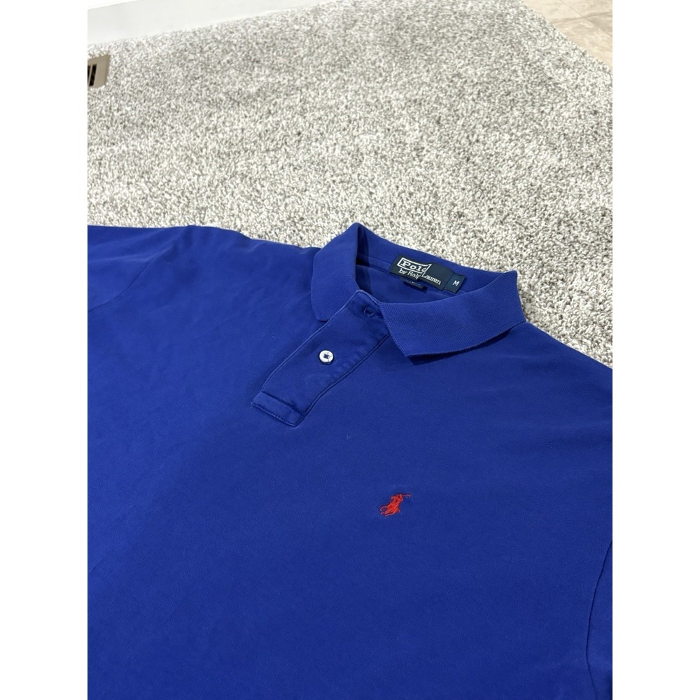 Polo Ralph Lauren short sleeve Men's Cotton Indigo Polo Size Medium Classic